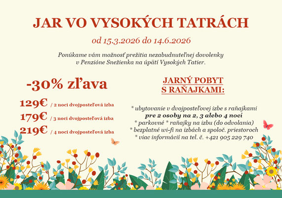 Jar vo Vysokých Tatrách